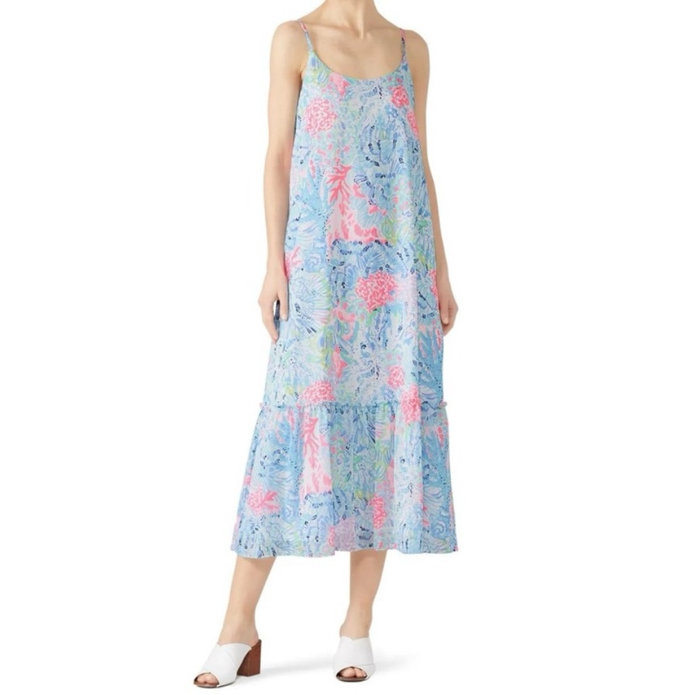 Lilly Pulitzer Winni Midi / Maxi Dress Sink or Swim Small